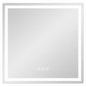 Hausvita 30 in W x 30 in H Square Frameless LED Wall Bathroom Vanity Mirror Tempered Glass