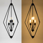 LNC 4 Light Black Modern Geometric Chandelier for Kitchen Island Contemporary Pendant Lighting for Dining Room Living Room LVRV3MB5443Z9C
