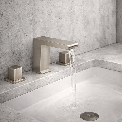 CRANACH FARNE 8 in Widespread Double Handles Bathroom Faucet in Brushed Nickel Valve Included 1 Pack