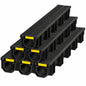 SKYSHALO Trench Drain System Plastic Grate 5 9 x 5 1 x 39 4in HDPE Drainage Trench Black Plastic Garage Floor Channel Drain PSLGM10010062P7QMV0 250509