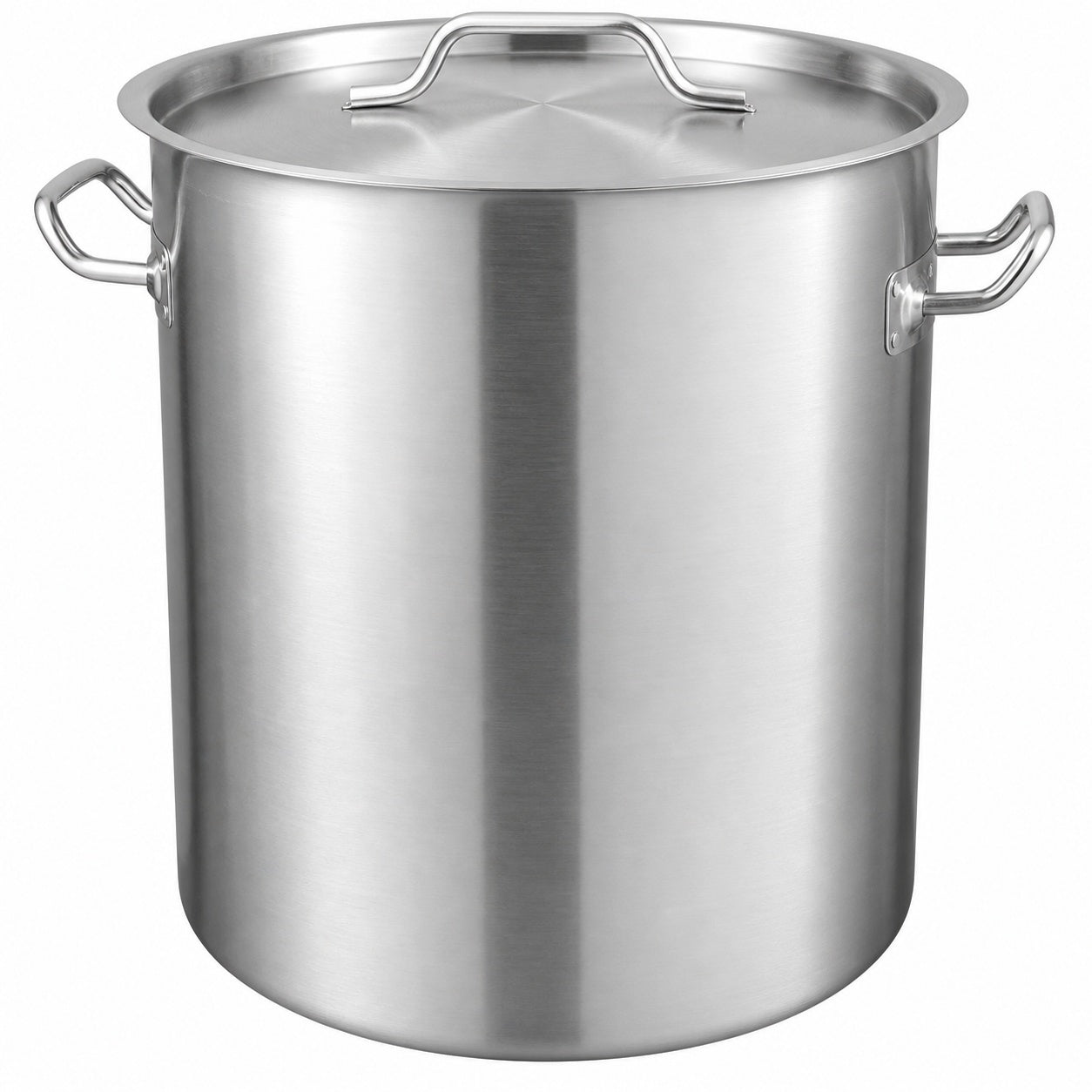 SVOPES 42 Qt Stainless Steel Stockpot Heavy Duty Cookware with Lid Strainer and Handle Ideal for Large Events Silver