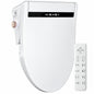 YULIKA Electric Bidet Toilet Seat Bidet Seat for Elongated Toilet with Air Dryer Heated Seat Soft Close Night Light in White HD L132V