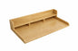 Tileon Natural Wood Washer Dryer Countertop Storage Shelf With Rounded Edge Rails For Kitchen Laundry Room Organization