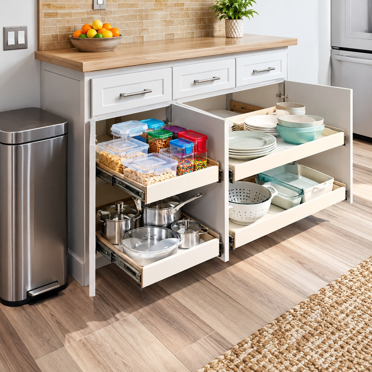 Slide A Shelf Made to Fit Customizable Slide Out Shelf