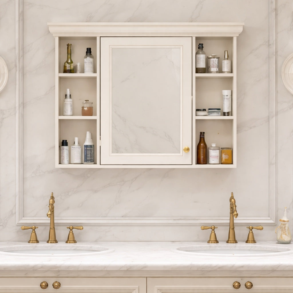 Swiss Madison 30 in W x 18 in D Ceramic Vanity Top in Glossy White