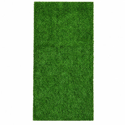 Ottomanson Evergreen Lite 7 ft x 15 ft Indoor Outdoor Green Artificial Grass Extra Long Runner Patio Garden Events DIY
