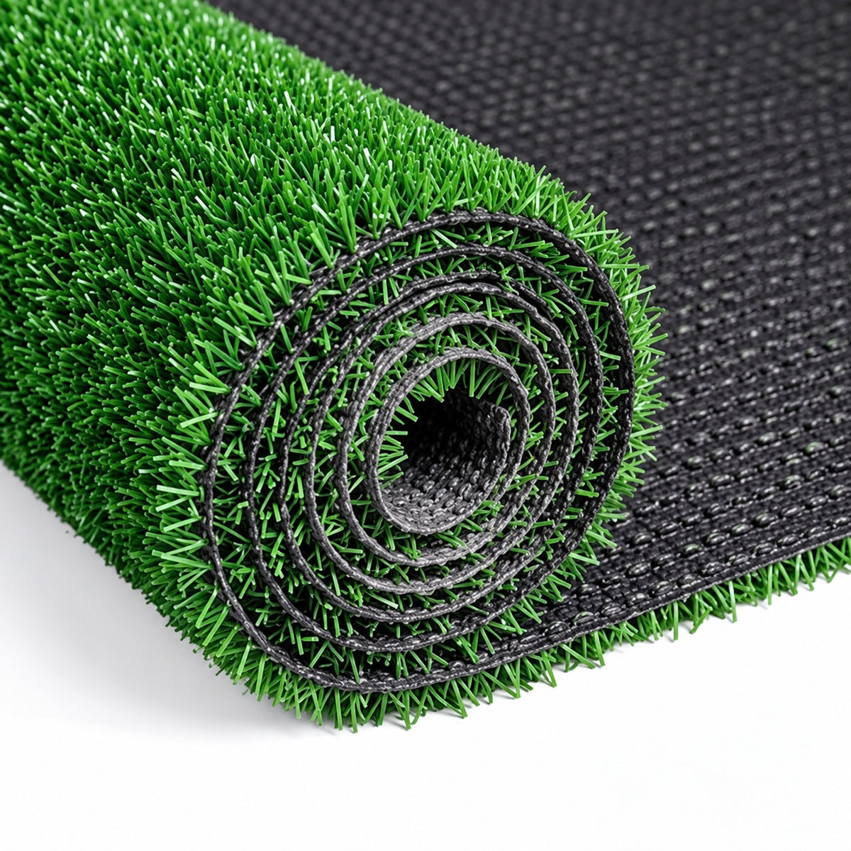 Ottomanson Evergreen Lite 7 ft x 15 ft Indoor Outdoor Green Artificial Grass Extra Long Runner Patio Garden Events DIY