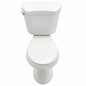 Glacier Bay 12 in Rough In 2 Piece 1 28 GPF Single Flush Round Toilet in White Seat Included