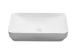 Timussi 19 in Drop in Ceramic Bathroom Sink in White