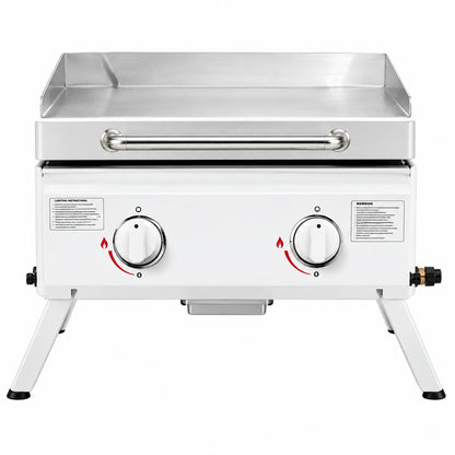 Nexgrill 2 Burner Portable Propane Gas Table Top Grill in Stainless Steel 820 0270