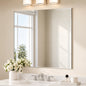 KeonJinn 36 in W x 36 in H Rectangular Beveled Frameless Wall Mount Bathroom Vanity Mirror Decorative Wall Accent Mirror HD WKJ FJ9191