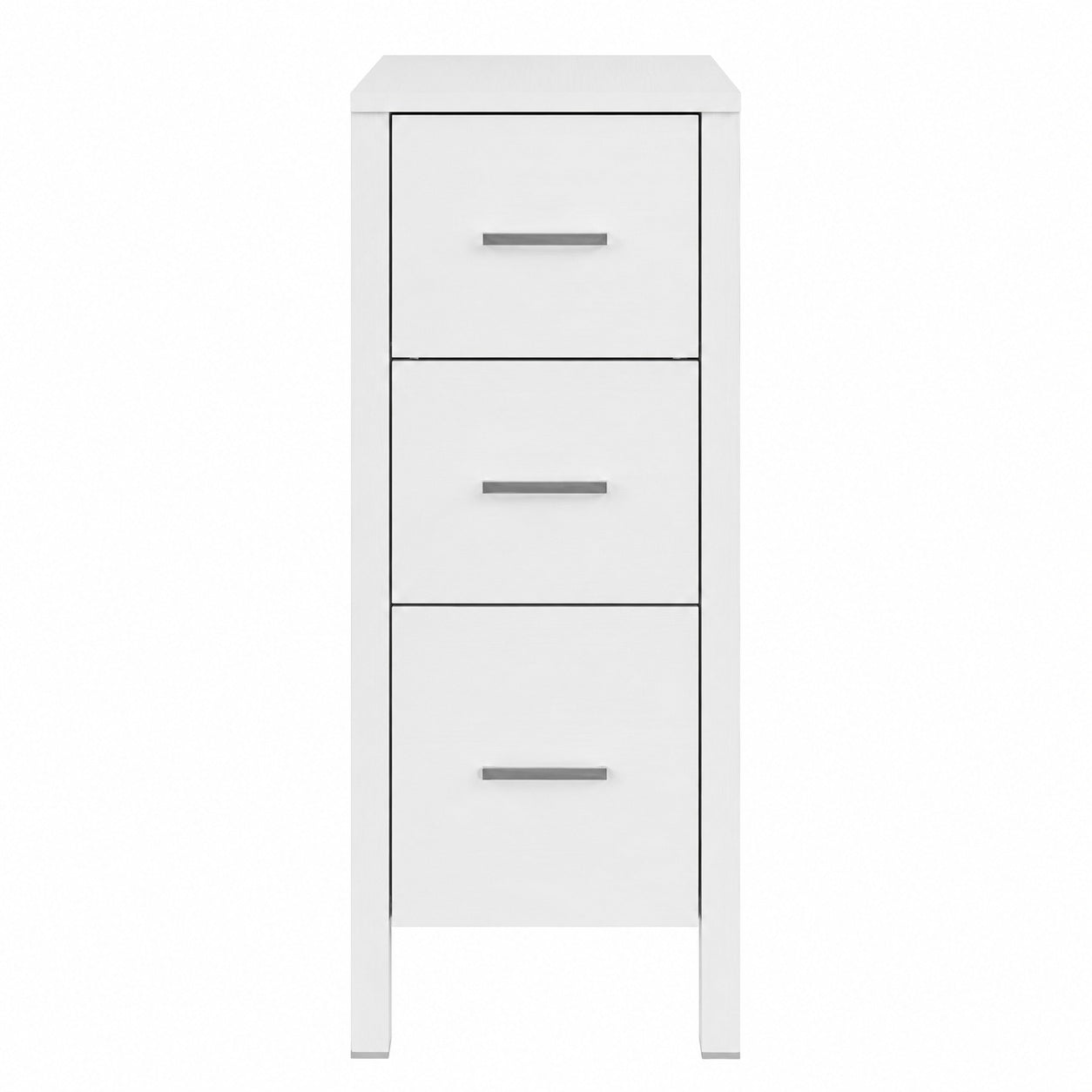 eclife 12 in W x 20 in D x 30 in H High Quality White MDF Material Freestanding Linen Cabinet with 3 Drawers in White