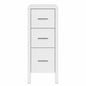eclife 12 in W x 20 in D x 30 in H High Quality White MDF Material Freestanding Linen Cabinet with 3 Drawers in White