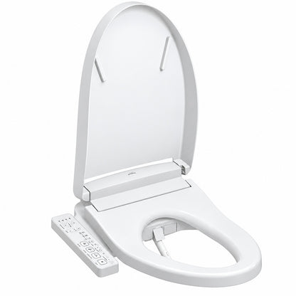 TOTO S2 Washlet Electric Heated Bidet Seat for Elongated Toilet in Cotton White SW3346 01