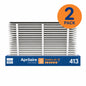 AprilAire 413 16 in x 25 in x 4 in MERV 13 FPR 12 Pleated Filter For Air Cleaner Models 1410 1610 2410 2416 3410 4400(2 Pack)