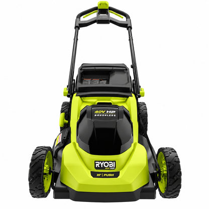 RYOBI 40V HP Brushless 20 in Cordless Battery Walk Behind Push Lawn Mower with 6 0 Ah Battery and Charger RY40HPLM06K