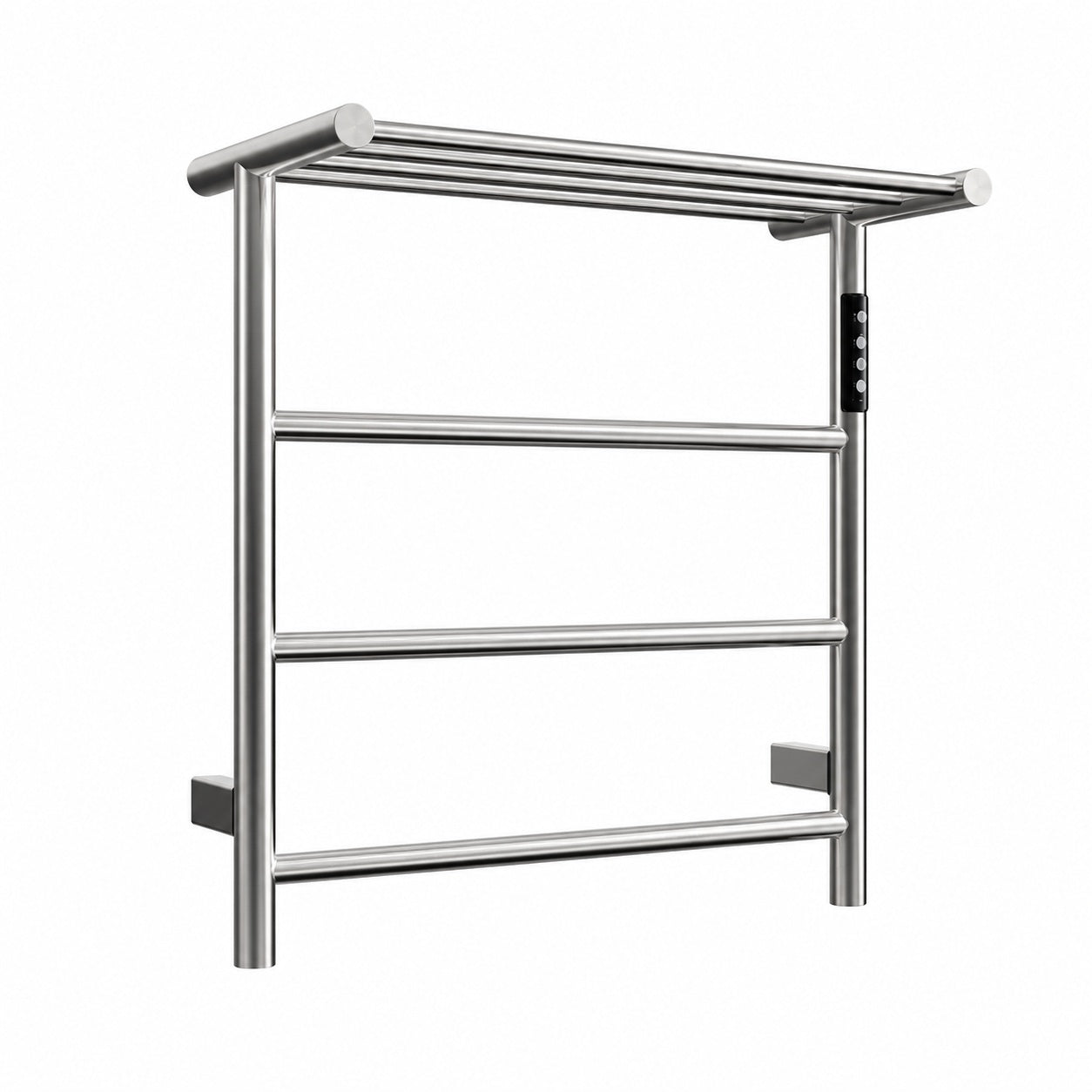 HOMEMYSTIQUE 4 Bar Plug In and Hardwire Towel Warmer in Brushed H TWO02BN