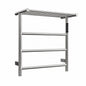 HOMEMYSTIQUE 4 Bar Plug In and Hardwire Towel Warmer in Brushed H TWO02BN