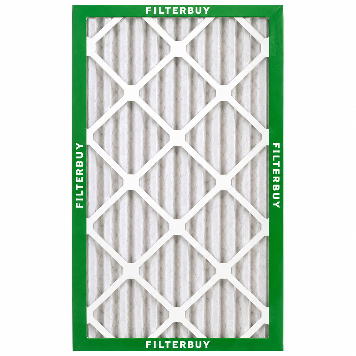 Filterbuy 16 in x 32 in x 2 in MERV 8 FPR 5 Dust Defense Pleated HVAC AC Furnace Air Filters Replacement 1 Pack AFB16x32x2M8pk1