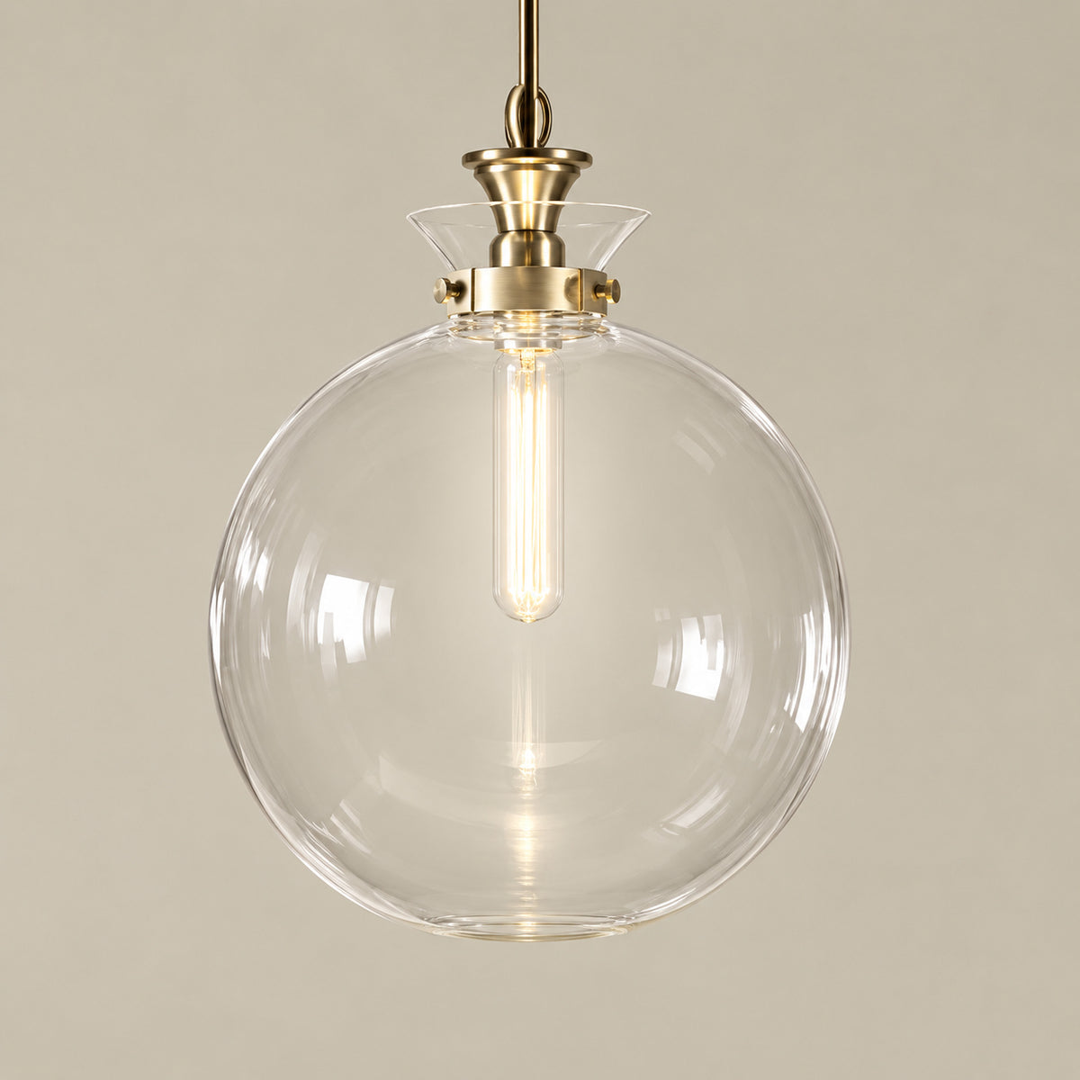 KICHLER Laria 15 in 1 Light Pendant with Clear Glass in Champagne Bronze