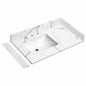 LANDOLT Carrara Luna 36 in W x 22 in D Quartz White Left Side Rectangular Single Sink Bathroom Vanity Top in Calacatta River LAQ31L