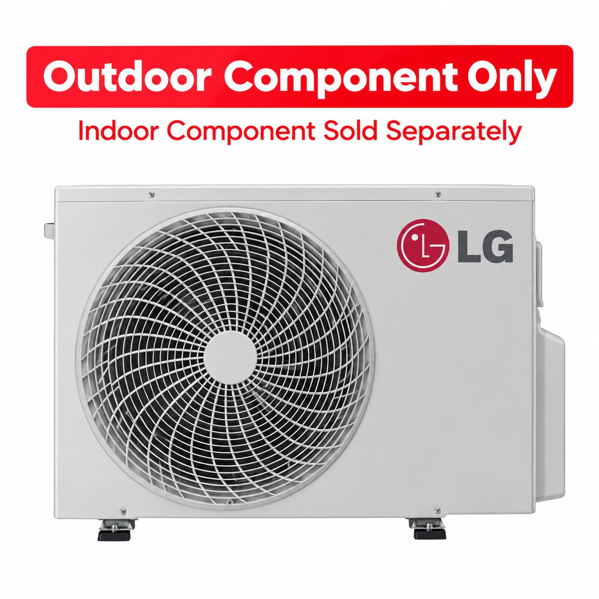 LG Outdoor Unit 12 000 BTU 20 SEER2 Wi Fi 1 Zone Ductless Mini Split Heat Pump Air Conditioner 115V KUSAH121B