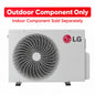 LG Outdoor Unit 12 000 BTU 20 SEER2 Wi Fi 1 Zone Ductless Mini Split Heat Pump Air Conditioner 115V KUSAH121B