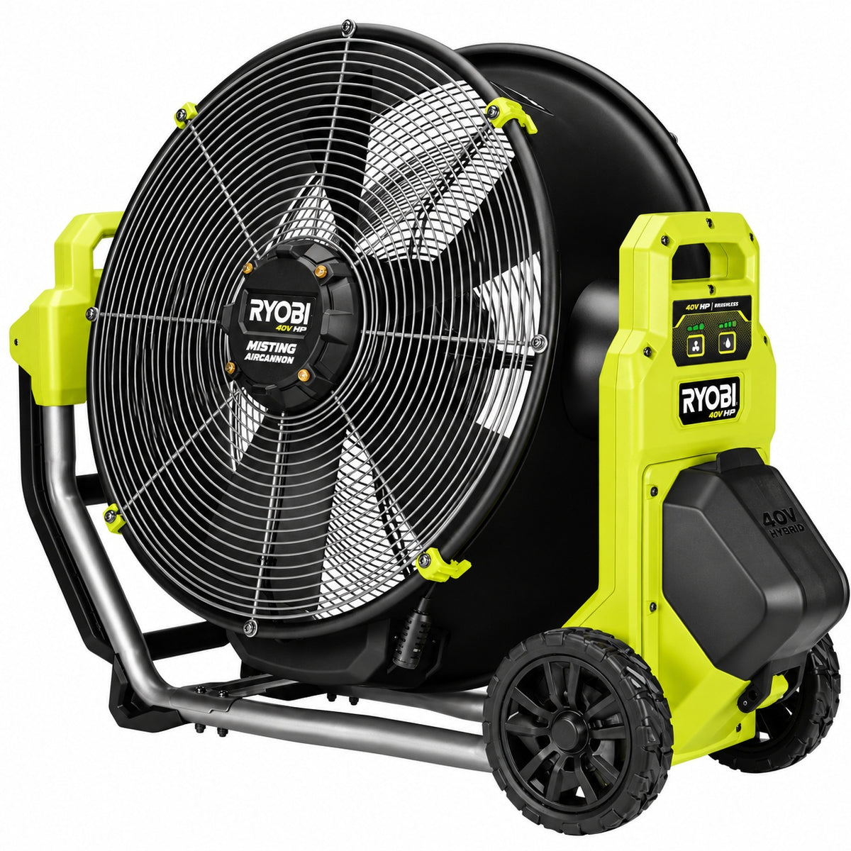 RYOBI 40V HP Brushless Cordless Hybrid 18 in WHISPER SERIES Misting Air Cannon Tool Only RY40MF01B