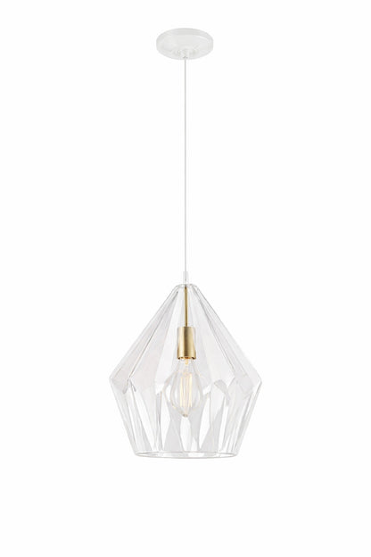 Mencolulu 11 81 In 1 Light Industrial Matte White Metal Diamond Shaped Pendant Light Geometric Hanging Ceiling Cage Shade
