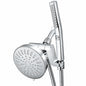 Waterpik BodyWand 7 Spray Wall Mount Dual Fixed and Handheld Shower Head 1 8 GPM in Chrome YHW 433E SBW 383MEB