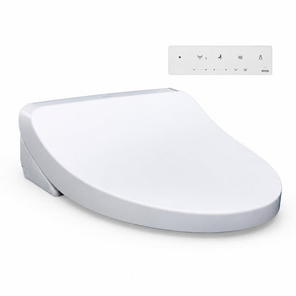 TOTO KS5 Washlet Electric Bidet Seat for Elongated Toilets with Warm Water Wash and Remote Control in Cotton White SW3216 01