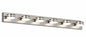 JUSHENG 43 in 6 Light Nickel LED Bathroom Vanity Light with Dimmable 5500K Light HD 9583 6 NK 5500K