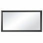 KIOTEE 60 in W x 30 in H Rectangular Framed French Cleat Wall Mounted Tempered Glass Bathroom Vanity Mirror in Black