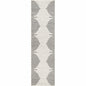 World Rug Gallery Fulton 2 ft 7 in x 10 ft Cream Bohemian Stripe Runner Rug