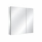 ZXDDMS 30 in W x 26 in H Rectangular Aluminum Surface Mount Bathroom or Medicine Cabinet with Beveled Edge Mirror HH JK5224 S C