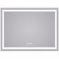 TETOTE 48 in W x 36 in H Rectangular Frameless Wall LED Lighted Bathroom Vanity Mirror with Light with Backlit and Anti Fog