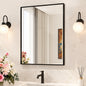 TETOTE 22 in W x 30 in H Rectangular Oil Rubbed Bronze Mirrors for Bathroom Wall Beveled Mirror Bathroom Vanity Mirror HD BM62 5576OB