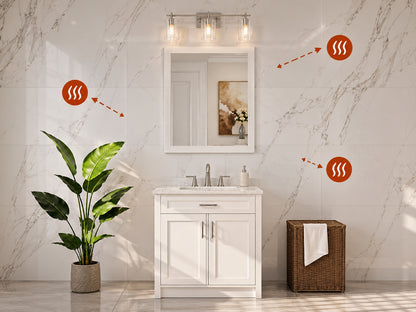 TETOTE 22 in W x 30 in H Rectangular Oil Rubbed Bronze Mirrors for Bathroom Wall Beveled Mirror Bathroom Vanity Mirror HD BM62 5576OB