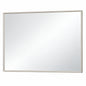 48 in. W x 36 in. H Framed Rectangular Brushed Nickel Mirrors for Bathroom Wall Beveled Mirror Bathroom Vanity Mirror