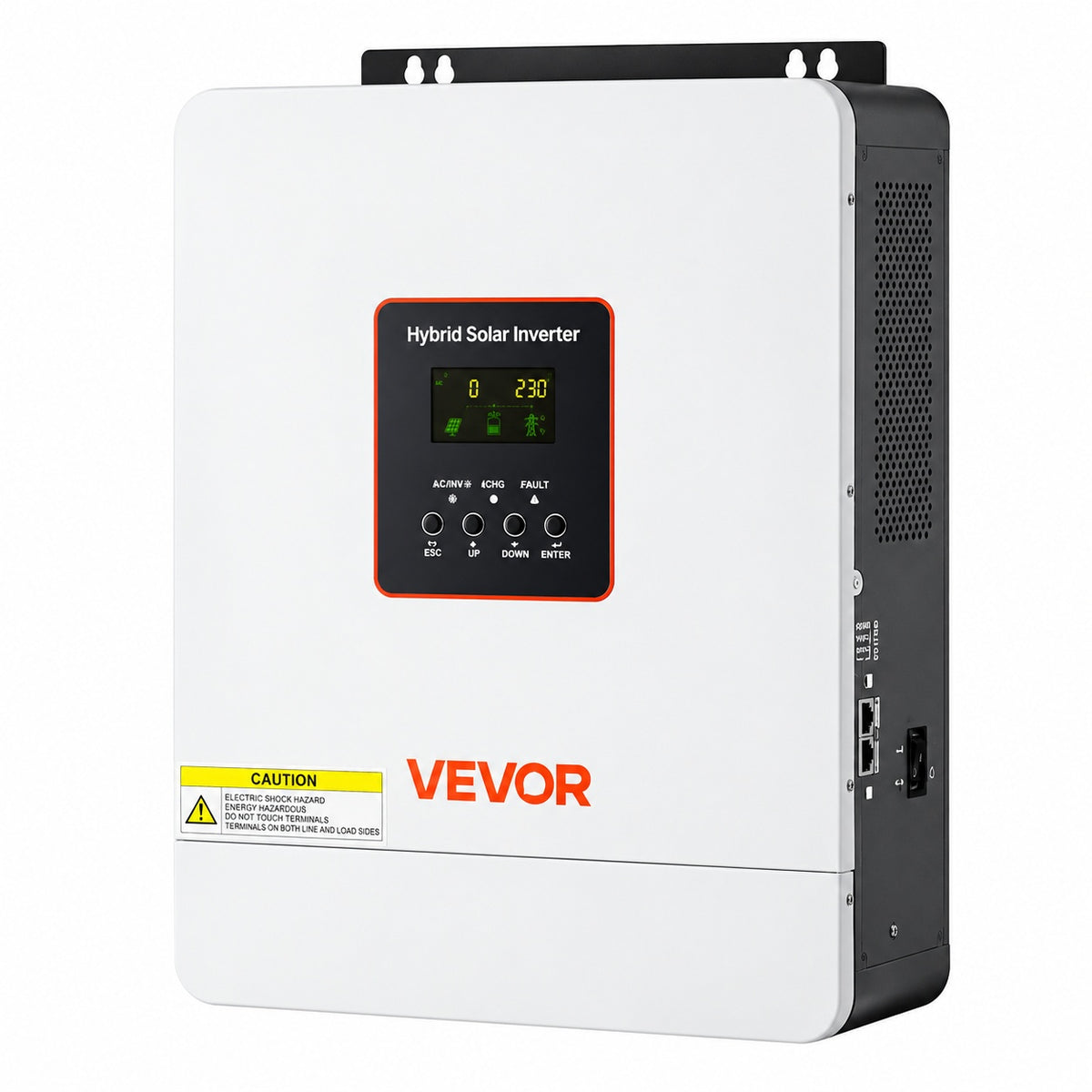 VEVOR 4000W Hybrid Solar Inverter 24V DC to 230V AC Pure Sine Wave Power Inverter Charger with Built in 120A MPPT Solar LWNKYTJGP2308WYMP001V7 251209