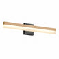 Artika Neil 27 in 1 Light Black and Wood 5CCT Integrated LED Wall Vanity Light Fixture VAN NL5C HDWB