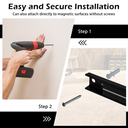 18 Inch Magnetic Tool Holder Strip with Mounting Screws