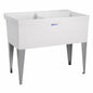 MUSTEE Utilatub 40 in x 24 in x 33 in Thermoplastic Floor Mount Utility Tub in White