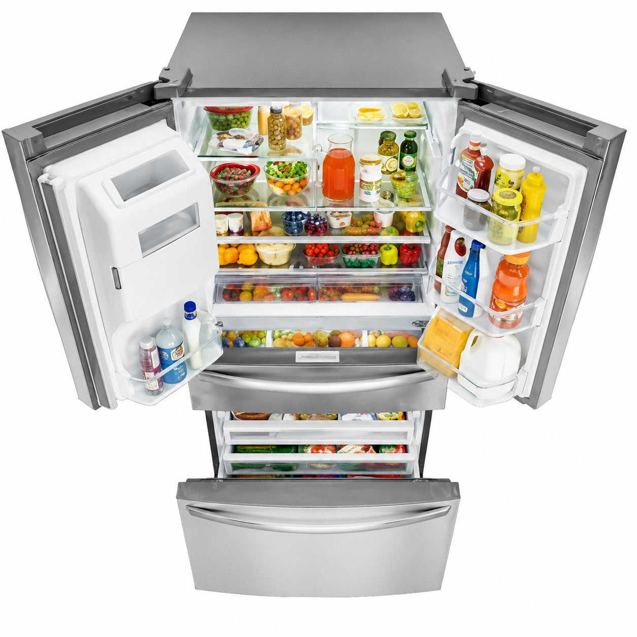 Whirlpool Wrx986sih 36 Wide 26 2 Cu Ft French Door Refrigerator Stainless Steel