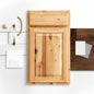 Hampton Bay Hampton 18 in W x 24 in D x 34 5 in H Assembled Base Kitchen Cabinet in Natural Hickory
