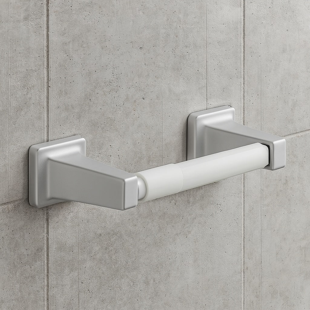 Futura Wall Mount Spring Loaded Toilet Paper Holder Bath Hardware Accessory in Polished Chrome D2408PC