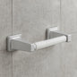 Futura Wall Mount Spring Loaded Toilet Paper Holder Bath Hardware Accessory in Polished Chrome D2408PC