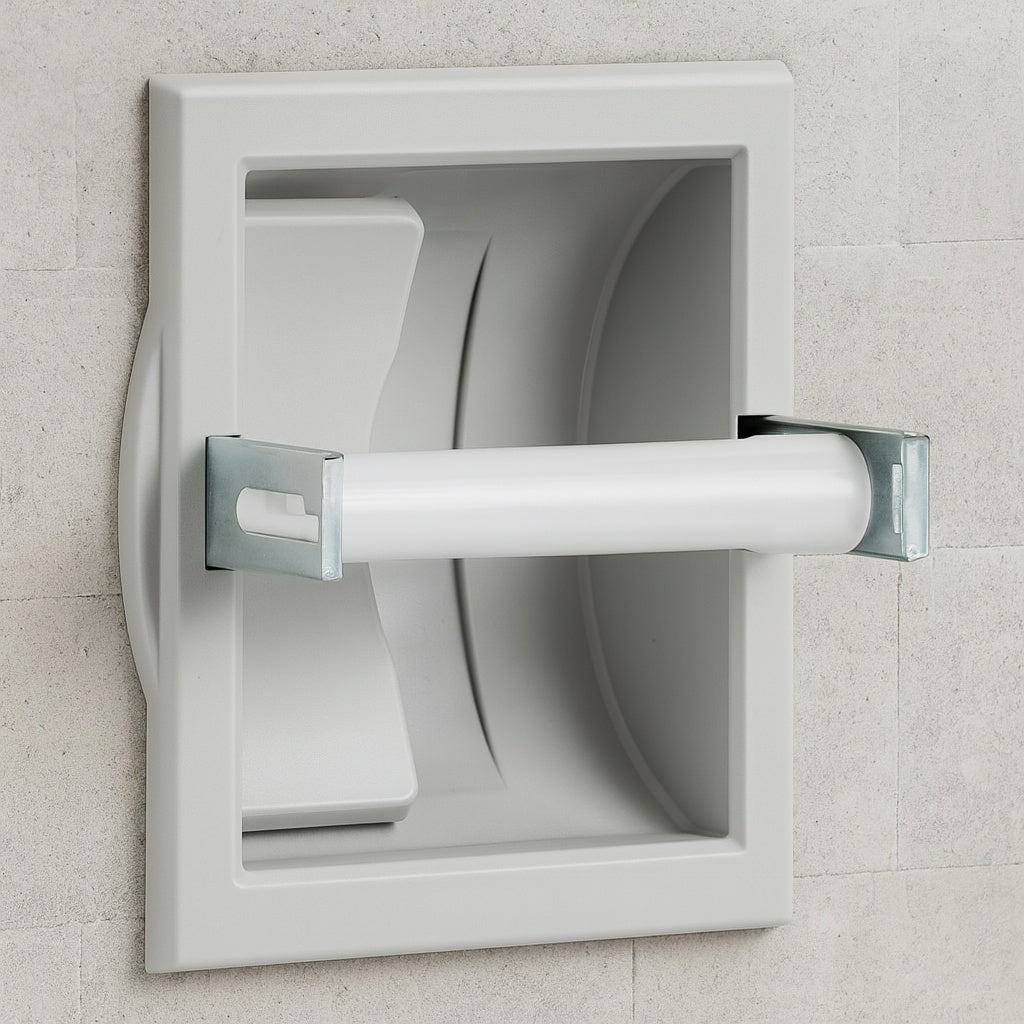 Futura Recessed Toilet Paper Holder in Polished Chrome