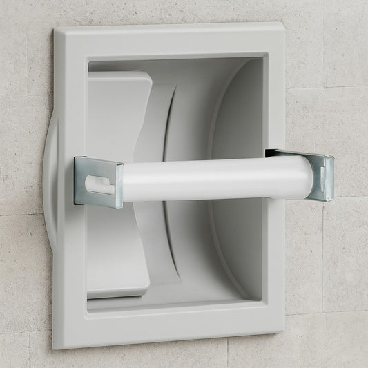Futura Recessed Toilet Paper Holder in Polished Chrome