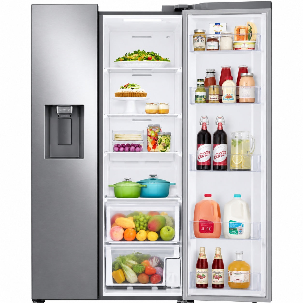 Samsung 27 4 Cu Ft Large Capacity Side By Side Refrigerator